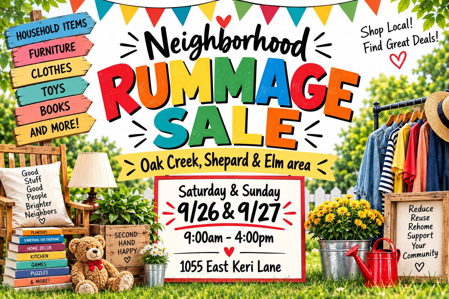 Oak Creek-Shepard & Elm  Neighborhood Rummage