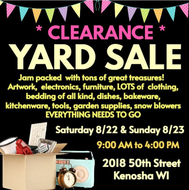 Clearance Yard Sale!!
