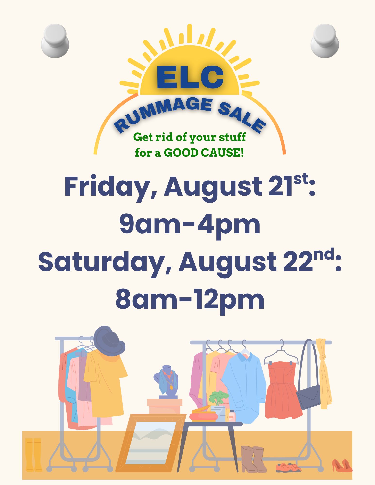 Church Rummage Sale - 12 Families!