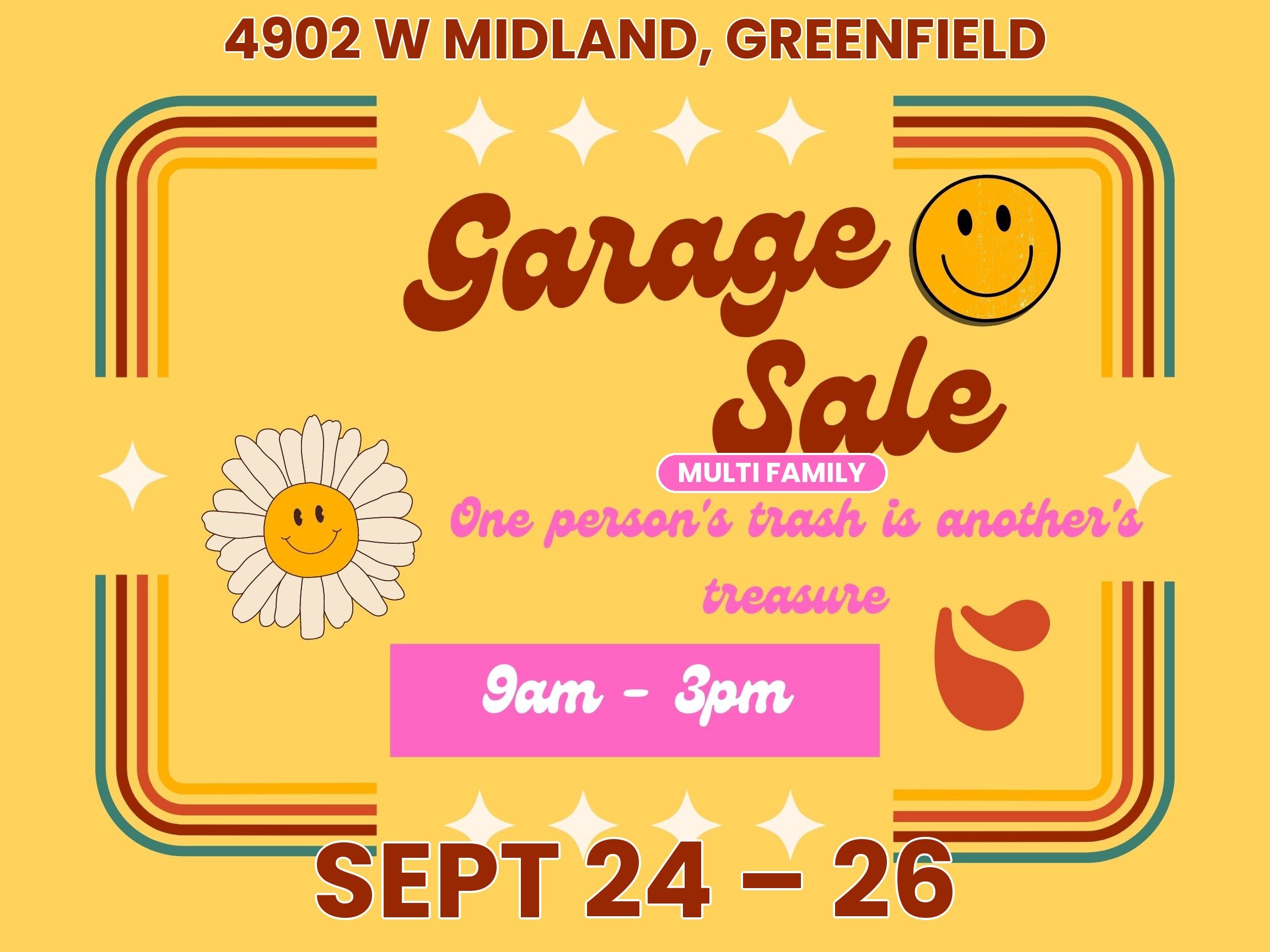 Hidden Gems & Treasures - Greenfield Multi-Family Rummage - September 24-26