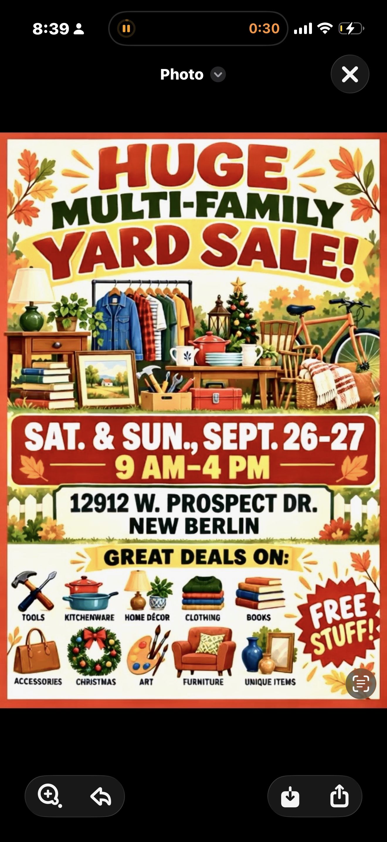 Huge Multi Family Yard Sale